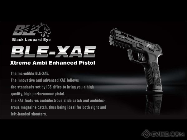 ICS BLE-XAE Ambidextrous Duty Size GBB Airsoft Pistol (Color: Black)