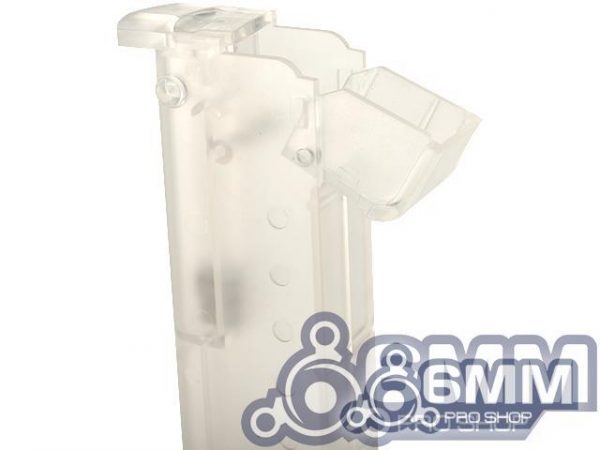 6mmProShop 120 Round Pistol Mag Size Airsoft Universal BB Speed Loader (Color: Clear)