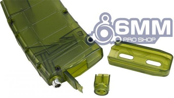 6mmProShop 500 Round Rifle Mag Size Airsoft Universal BB Speed Loader (Color: Jungle Green)