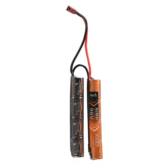 NiMH 9.6V 1600 mAh Nunchuck Battery Deans Lancer Tactical NiMH 9.6V 1600 mAh Nunchuck Battery Deans