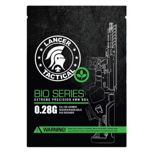 Lancer Tactical 0.28g Biodegradable Airsoft BBs – 600 Rounds